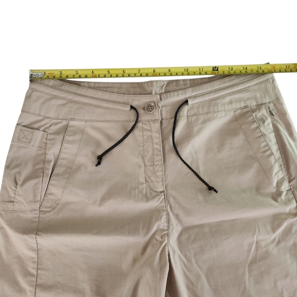 WOOLRICH Women's Khaki Stretch Walking Shorts size 10 - Picture 8 of 10